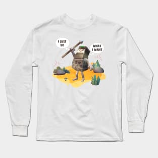 Cute wizard, I just do what I want. Adam Long Sleeve T-Shirt